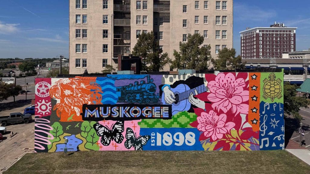Main Street Muskogee Unveils Downtown Mural With Support From Love Bottling And City Foundation