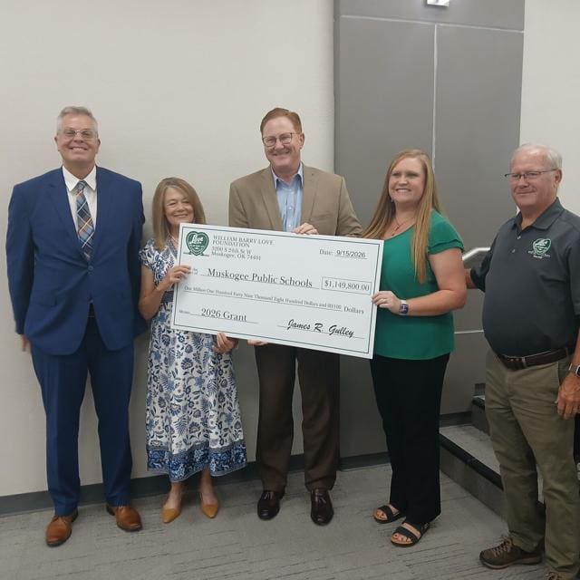 Love Foundation gives $1.14 million to Muskogee Public Schools